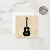 アコースティックギターのアート脚本の背景 ノートカード (正面/裏面インサイチュ)
