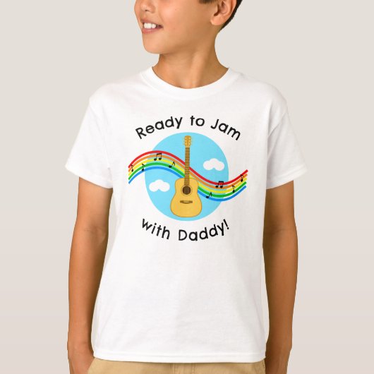 アコースティックギターのカスタマイズTシャツ Tシャツ (正面)