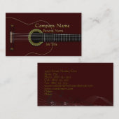アコースティックギターのカッコいいの名刺 名刺 (正面/裏面)