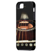 アコースティックギターのクローズアップiPhone5の穹窖のVibe Case-Mate iPhoneケース (裏面左)