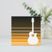 アコースティックギターのシルエット : アンバー フェード 招待状 (スタンド正面)