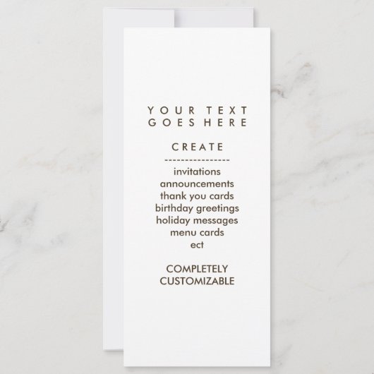 アコースティックギターのシルエット 招待状 (裏面)