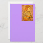 アコースティックギターのスケッチ 便箋 (正面/裏面)