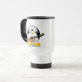 アコースティックギターのタキシード(Linuxのタキシード) トラベルマグ (正面左)
