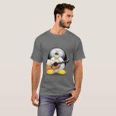 アコースティックギターのタキシード(Linuxのタキシード) Tシャツ (正面フル)