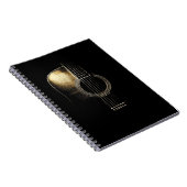 アコースティックギターのデザイン-ギタリストのノート ノートブック (右側)