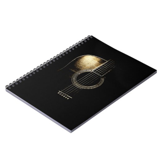 アコースティックギターのデザイン-ギタリストのノート ノートブック (左側)