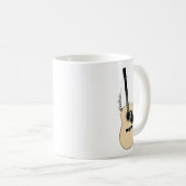 アコースティックギターのマグ コーヒーマグカップ (正面右)