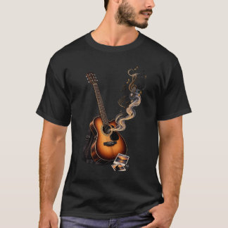 アコースティックギターのメロディー – 音楽愛好家デザイン Tシャツ