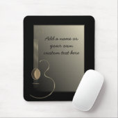 アコースティックギターのロゴのデザインのマウスパッド マウスパッド (マウス)