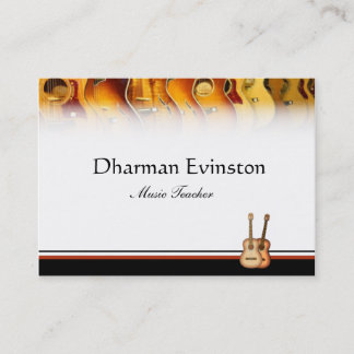 アコースティックギターの名刺 名刺