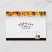 アコースティックギターの名刺 名刺 (裏面)