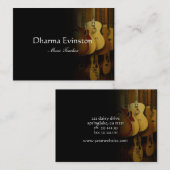 アコースティックギターの名刺 名刺 (正面/裏面)