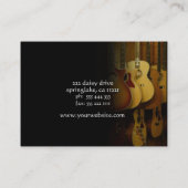 アコースティックギターの名刺 名刺 (裏面)