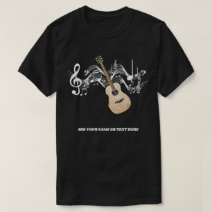 アコースティックギターの国のギターのTシャツ Tシャツ