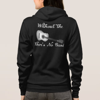 アコースティックギターの女性のBella+キャンバスのフリースのRaglan パーカ