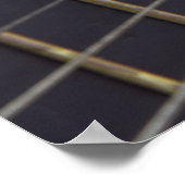 アコースティックギターの背景 ポスター (角)