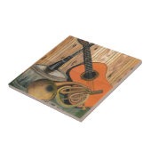 アコースティックギターの音楽テーマの芸術の絵画 タイル (側面)