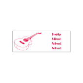 アコースティックギターアニメイラストレーション セルフインキングスタンプ (デザイン)