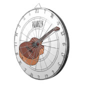 アコースティックギターアニメイラストレーション ダーツボード (正面右)