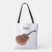 アコースティックギターアニメイラストレーション トートバッグ (裏面)