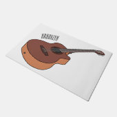アコースティックギターアニメイラストレーション ドアマット (アングル)