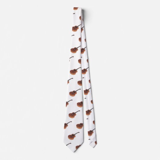 アコースティックギターアニメイラストレーション ネクタイ (正面)