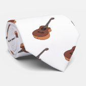 アコースティックギターアニメイラストレーション ネクタイ (ロール)