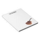 アコースティックギターアニメイラストレーション ノートパッド (アングル)