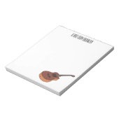 アコースティックギターアニメイラストレーション ノートパッド (回転)