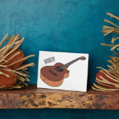 アコースティックギターアニメイラストレーション フォトプラーク (側面)