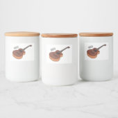 アコースティックギターアニメイラストレーション フードラベル (ボトル)