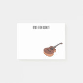 アコースティックギターアニメイラストレーション ポストイット (正面)