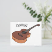 アコースティックギターアニメイラストレーション ポストカード (スタンド正面)