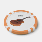 アコースティックギターアニメイラストレーション ポーカーチップ (シングル)