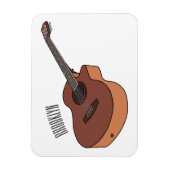 アコースティックギターアニメイラストレーション マグネット (縦)