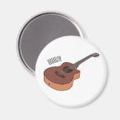 アコースティックギターアニメイラストレーション マグネット (正面/裏面)