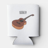 アコースティックギターアニメイラストレーション 缶クーラー (裏面)