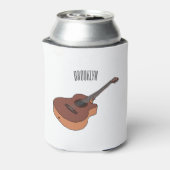 アコースティックギターアニメイラストレーション 缶クーラー (缶裏面)