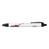 アコースティックギターアニメイラストレーション 黒ボールペン (トップ)