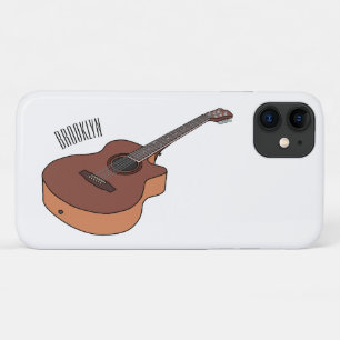 アコースティックギターアニメイラストレーション iPhone 11 ケース