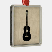 アコースティックギターアートスクリプトの背景 メタルオーナメント (右)