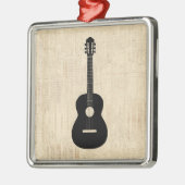 アコースティックギターアートスクリプトの背景 メタルオーナメント (左)