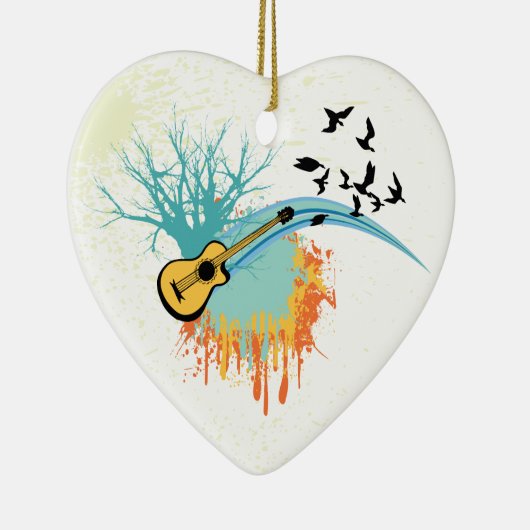 アコースティックギターカスタムオーナメント セラミックオーナメント (右)