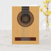 アコースティックギターカード カード (黄色い花)