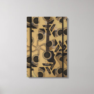 アコースティックギターキュービズム キャンバスプリント