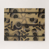 アコースティックギターキュービズム ジグソーパズル (横)