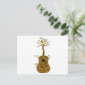 アコースティックギターシャツツリーオブライフギタープレーヤーG ポストカード (スタンド正面)