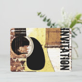 アコースティックギタージャズセッションへの招待 招待状 (スタンド正面)