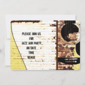 アコースティックギタージャズセッションへの招待 招待状 (裏面)